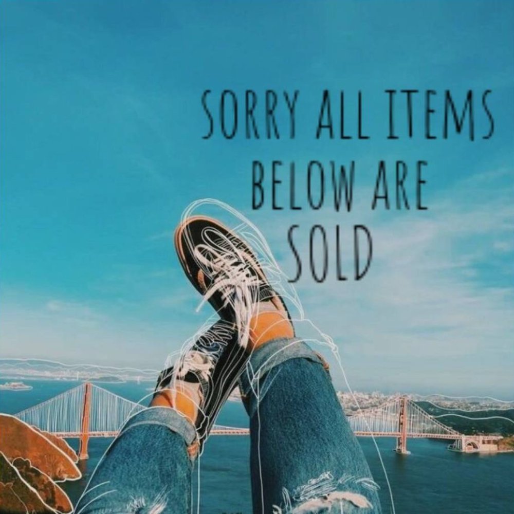 all item below are sold